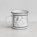 Left View Custom Stockton California Map Enamel Mug in Classic