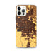 Custom Stockton California Map iPhone 12 Pro Max Phone Case in Ember