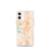 Custom Stockton California Map iPhone 12 mini Phone Case in Watercolor