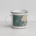 Left View Custom Stone Harbor New Jersey Map Enamel Mug in Afternoon