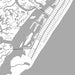 Stone Harbor New Jersey Map Print in Classic Style Zoomed In Close Up Showing Details