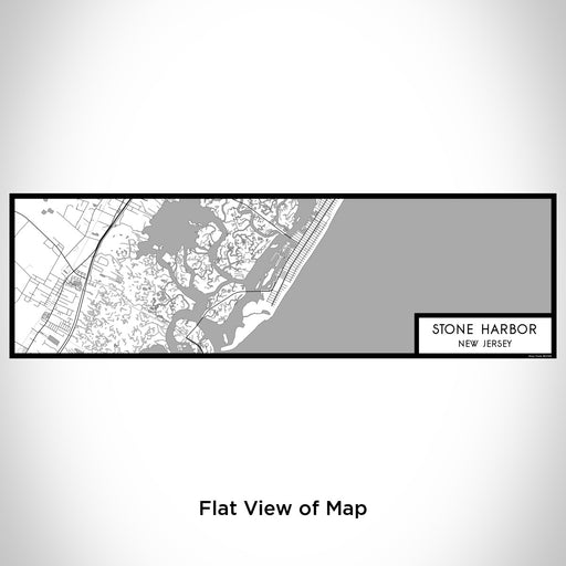 Flat View of Map Custom Stone Harbor New Jersey Map Enamel Mug in Classic