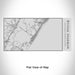 Rendered View of Stone Harbor New Jersey Map Engraving on 17oz Stainless Steel Insulated Cola Bottle