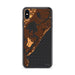 Custom iPhone XS Max Stone Harbor New Jersey Map Phone Case in Ember
