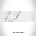 Rendered View of Stone Harbor New Jersey Map Engraving on 10oz Stainless Steel Insulated Cup with Sliding Lid in White