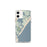 Custom iPhone 12 mini Stone Harbor New Jersey Map Phone Case in Woodblock