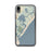 Custom iPhone XR Stone Harbor New Jersey Map Phone Case in Woodblock