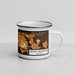 Right View Custom Stone Mountain Georgia Map Enamel Mug in Ember