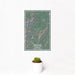 12x18 Stowe Vermont Map Print Portrait Orientation in Afternoon Style With Small Cactus Plant in White Planter