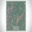 Stowe Vermont Map Print Portrait Orientation in Afternoon Style With Shaded Background
