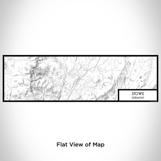Flat View of Map Custom Stowe Vermont Map Enamel Mug in Classic