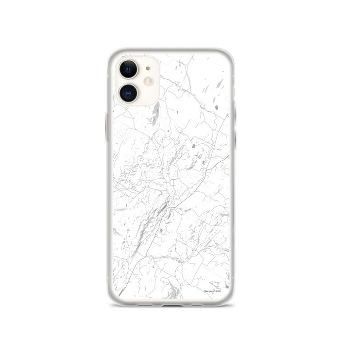 Custom Stowe Vermont Map Phone Case in Classic