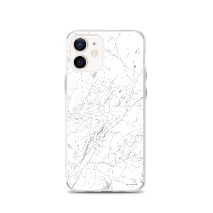 Custom Stowe Vermont Map iPhone 12 Phone Case in Classic