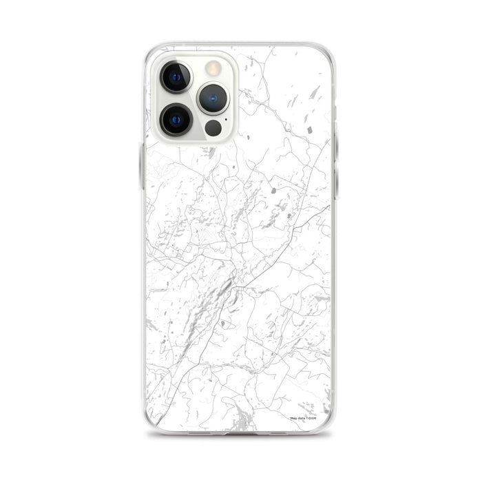 Custom Stowe Vermont Map iPhone 12 Pro Max Phone Case in Classic