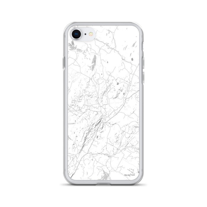 Custom Stowe Vermont Map iPhone SE Phone Case in Classic
