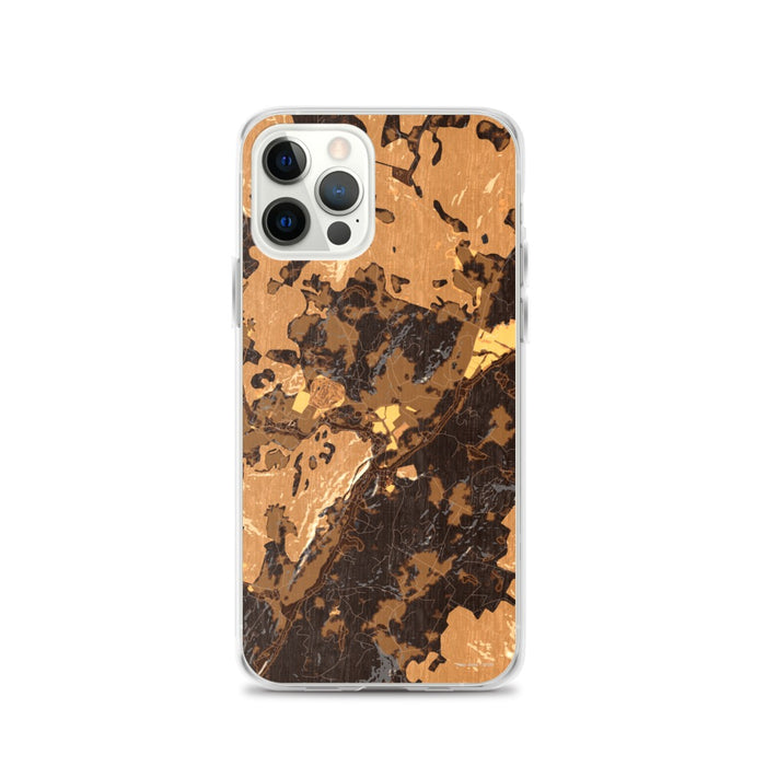 Custom Stowe Vermont Map iPhone 12 Pro Phone Case in Ember