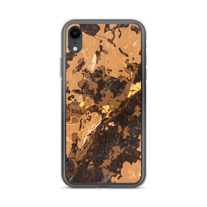 Custom Stowe Vermont Map Phone Case in Ember