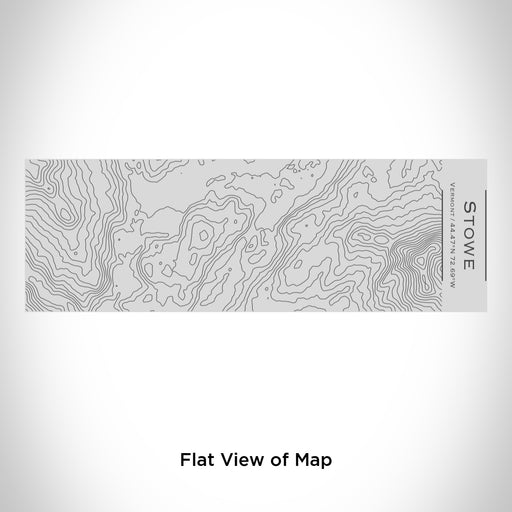 Rendered View of Stowe Vermont Map Engraving on 10oz Stainless Steel Insulated Cup with Sipping Lid