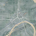 St. Paul Minnesota Map Print in Afternoon Style Zoomed In Close Up Showing Details