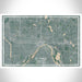 St. Paul Minnesota Map Print Landscape Orientation in Afternoon Style With Shaded Background