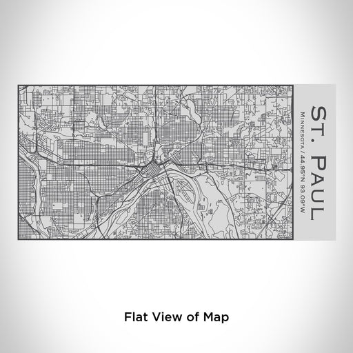 Rendered View of St. Paul Minnesota Map Engraving on 17oz Stainless Steel Insulated Cola Bottle