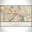 St. Paul - Minnesota Map Print in Woodblock
