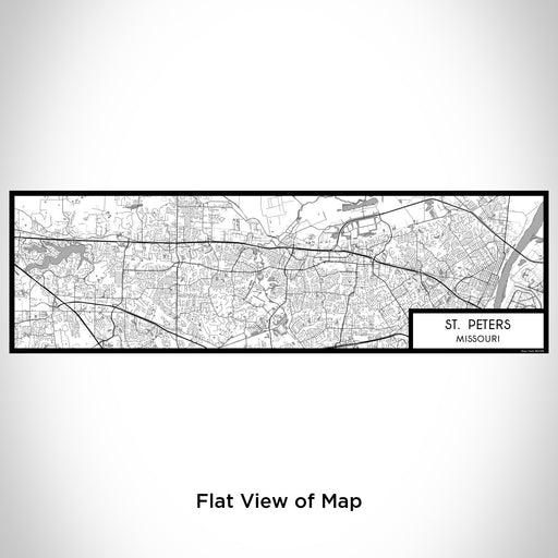 Flat View of Map Custom St. Peters Missouri Map Enamel Mug in Classic