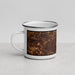 Left View Custom St. Peters Missouri Map Enamel Mug in Ember