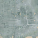 St. Petersburg Florida Map Print in Afternoon Style Zoomed In Close Up Showing Details