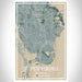 St. Petersburg Florida Map Print Portrait Orientation in Afternoon Style With Shaded Background