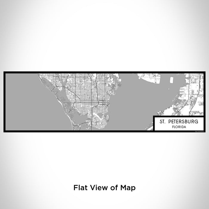 Flat View of Map Custom St. Petersburg Florida Map Enamel Mug in Classic