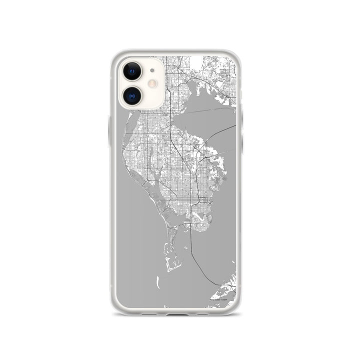 Custom St. Petersburg Florida Map Phone Case in Classic