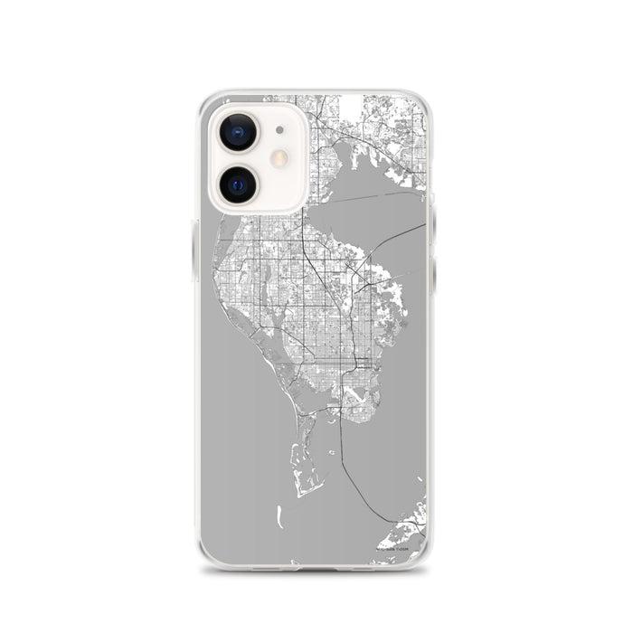 Custom St. Petersburg Florida Map iPhone 12 Phone Case in Classic