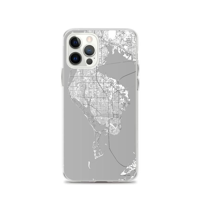 Custom St. Petersburg Florida Map iPhone 12 Pro Phone Case in Classic