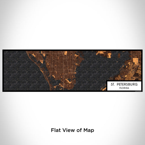 Flat View of Map Custom St. Petersburg Florida Map Enamel Mug in Ember