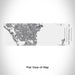 Rendered View of St. Petersburg Florida Map Engraving on 10oz Stainless Steel Insulated Cup with Sliding Lid in White