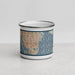 Front View Custom St. Petersburg Florida Map Enamel Mug in Woodblock