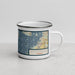 Right View Custom St. Petersburg Florida Map Enamel Mug in Woodblock
