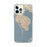 Custom St. Petersburg Florida Map iPhone 12 Pro Max Phone Case in Woodblock