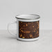 Left View Custom Streamwood Illinois Map Enamel Mug in Ember