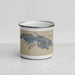Front View Custom St. Thomas U.S. Virgin Islands Map Enamel Mug in Afternoon