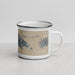 Right View Custom St. Thomas U.S. Virgin Islands Map Enamel Mug in Afternoon