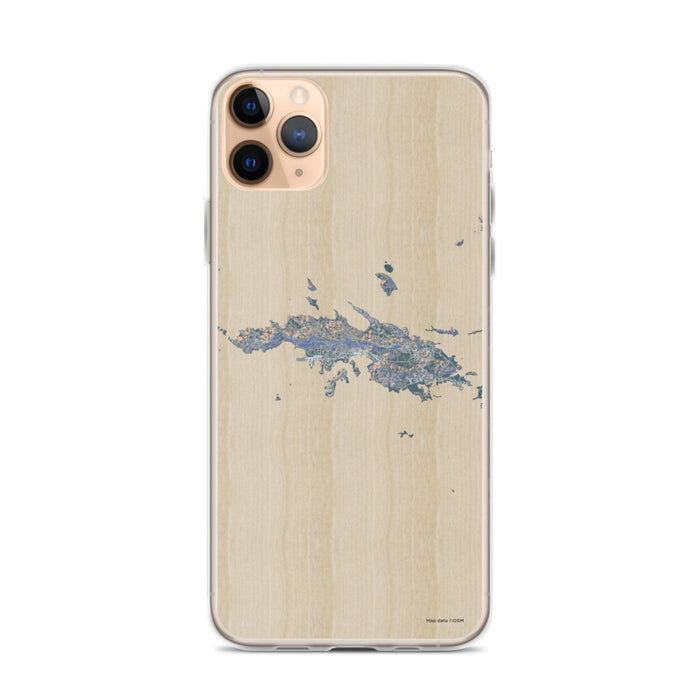 Custom iPhone 11 Pro Max St. Thomas U.S. Virgin Islands Map Phone Case in Afternoon