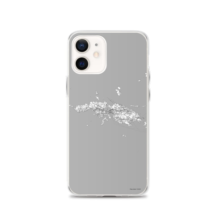 Custom iPhone 12 St. Thomas U.S. Virgin Islands Map Phone Case in Classic