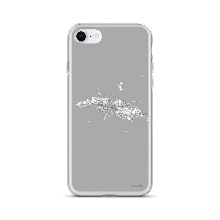 Custom iPhone SE St. Thomas U.S. Virgin Islands Map Phone Case in Classic