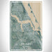 Stuart Florida Map Print Portrait Orientation in Afternoon Style With Shaded Background