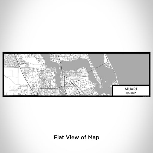 Flat View of Map Custom Stuart Florida Map Enamel Mug in Classic