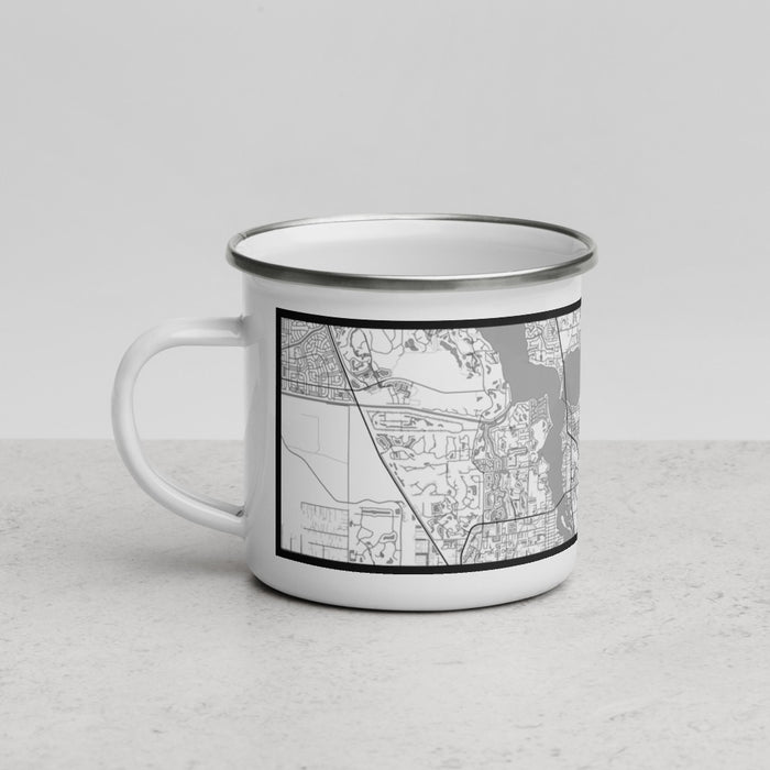 Left View Custom Stuart Florida Map Enamel Mug in Classic