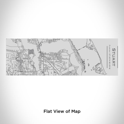Rendered View of Stuart Florida Map Engraving on 10oz Stainless Steel Insulated Cup with Sipping Lid