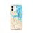 Custom Stuart Florida Map iPhone 12 Phone Case in Watercolor